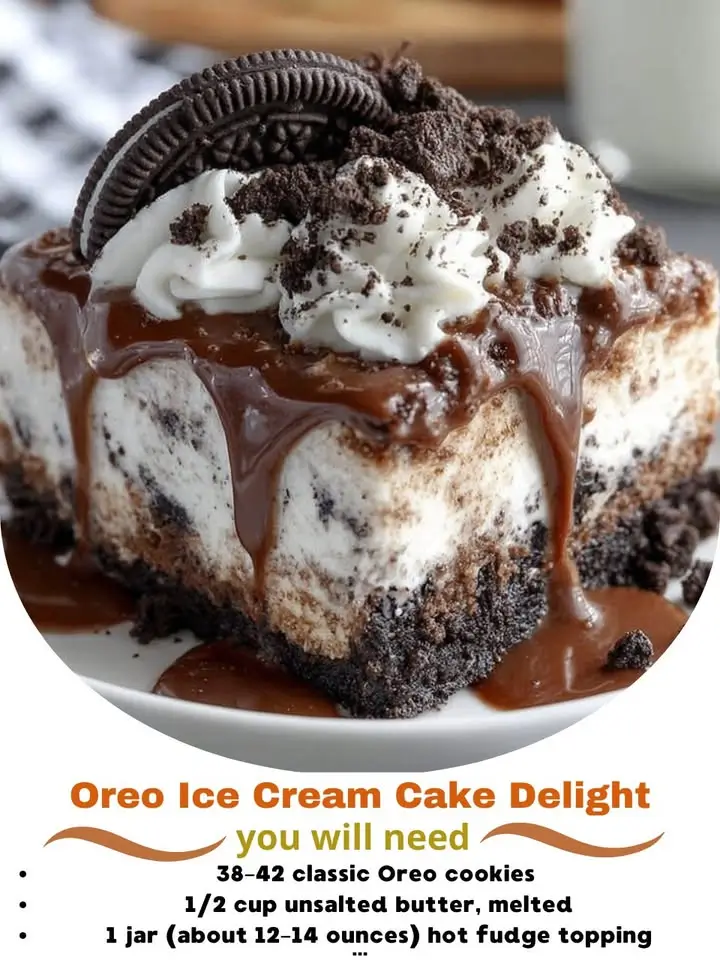 Oreo Ice Cream Cake Delight