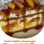Peach Cobbler Cheesecake