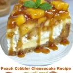 Peach Cobbler Cheesecake Recipe
