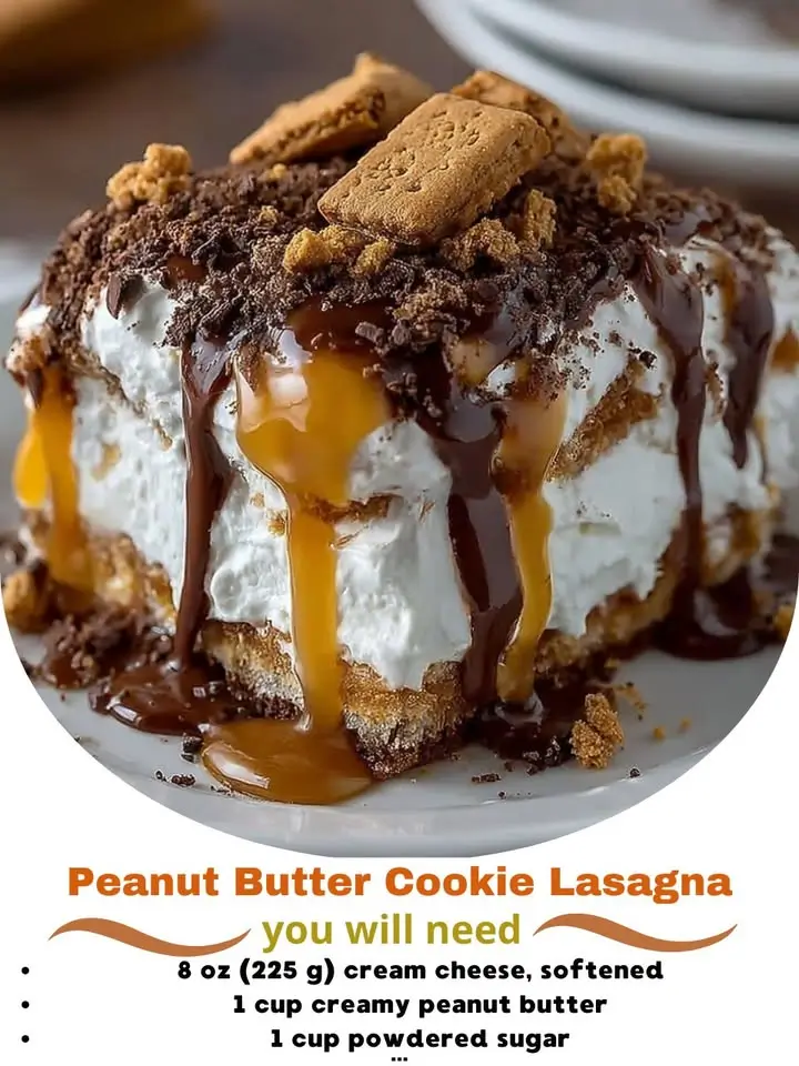 Peanut Butter Cookie Lasagna