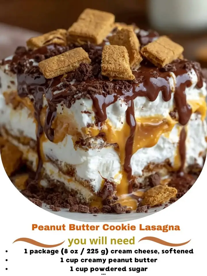Peanut Butter Cookie Lasagna