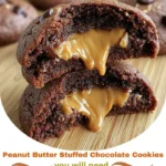 Peanut Butter Stuffed Chocolate Cookies