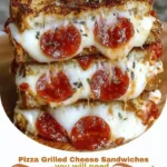 Pizza Grilled Cheese Sandwiches