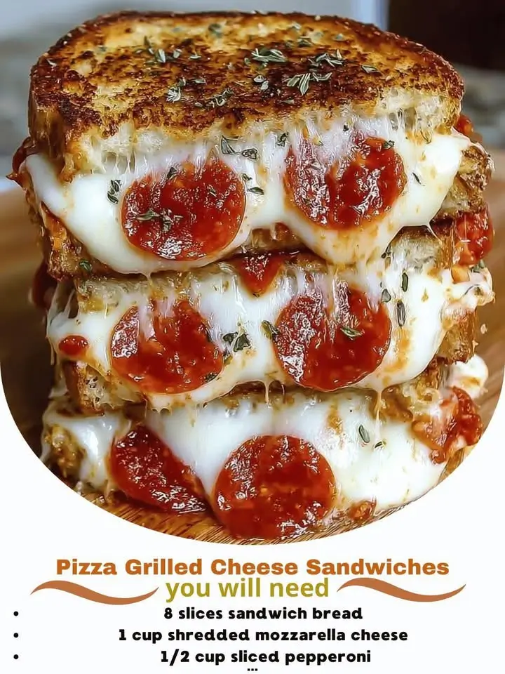 Pizza Grilled Cheese Sandwiches