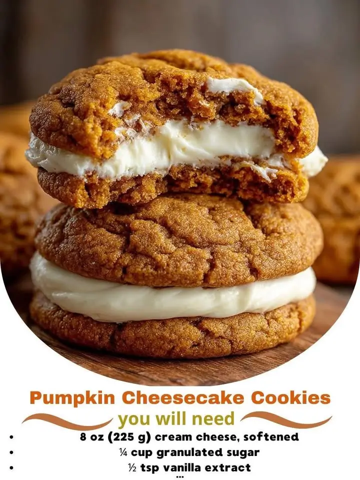 Pumpkin Cheesecake Cookies