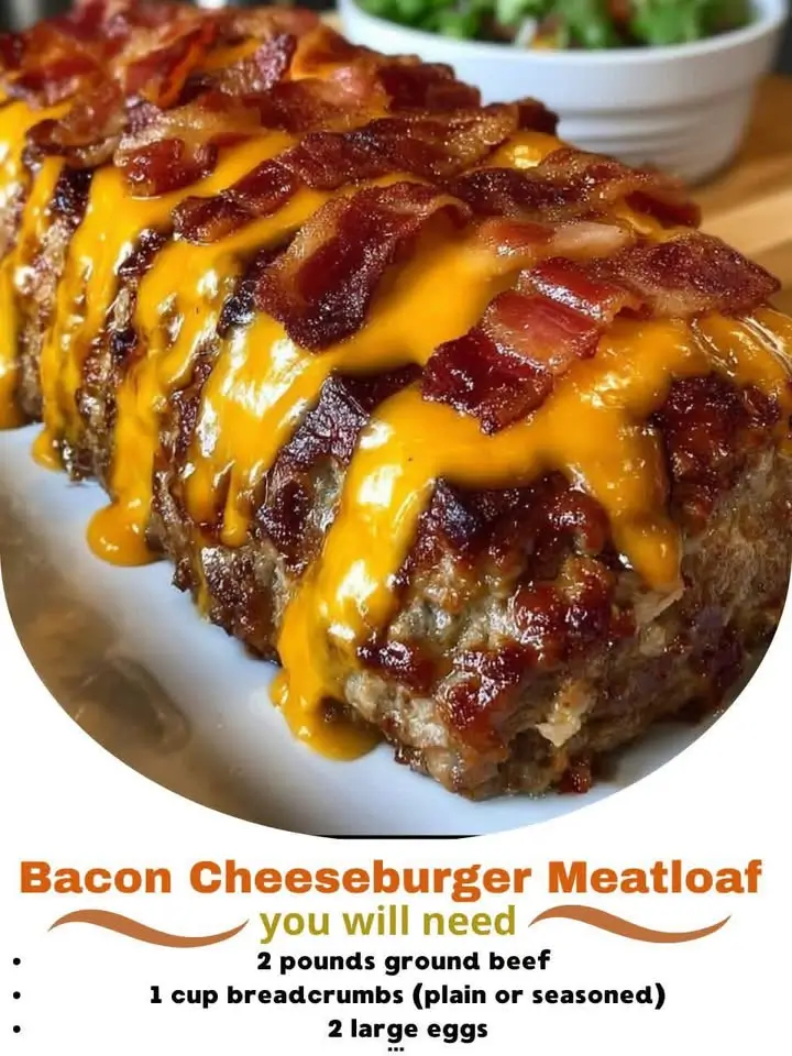 Recette de pain de viande au cheeseburger au bacon