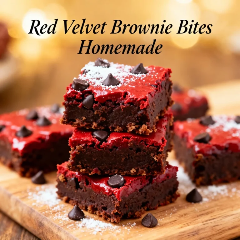 Red Velvet Brownie Bites