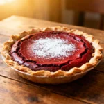 Red Velvet Brownie Pie