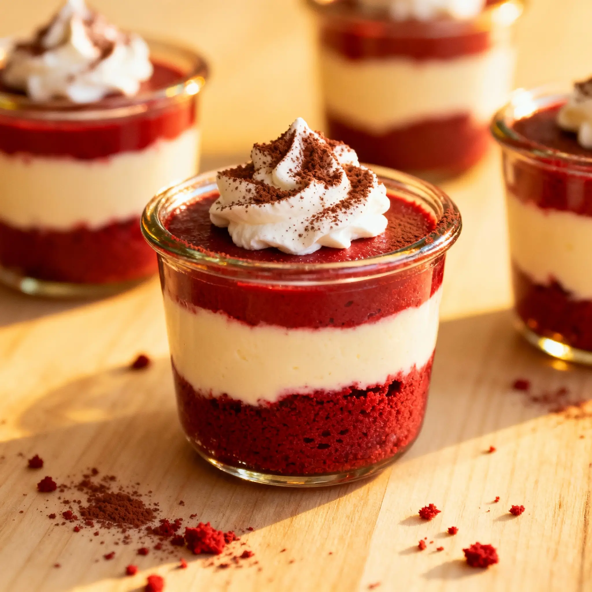 Red Velvet Cheesecake Shots