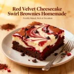 Red Velvet Cheesecake Swirl Brownies