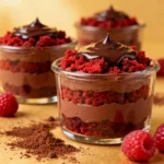 Red Velvet Chocolate Mousse Cups