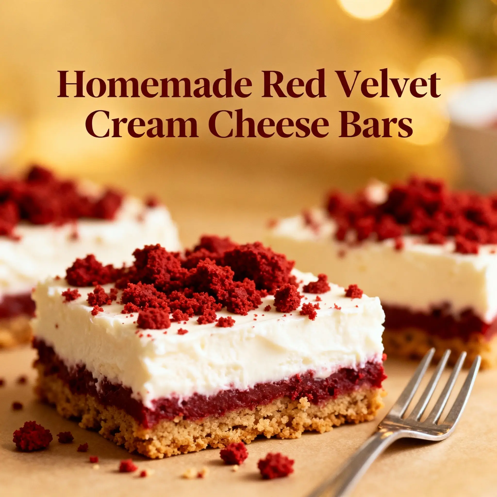Red Velvet Cream Cheese Bars