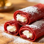 Red Velvet Crepe Rolls