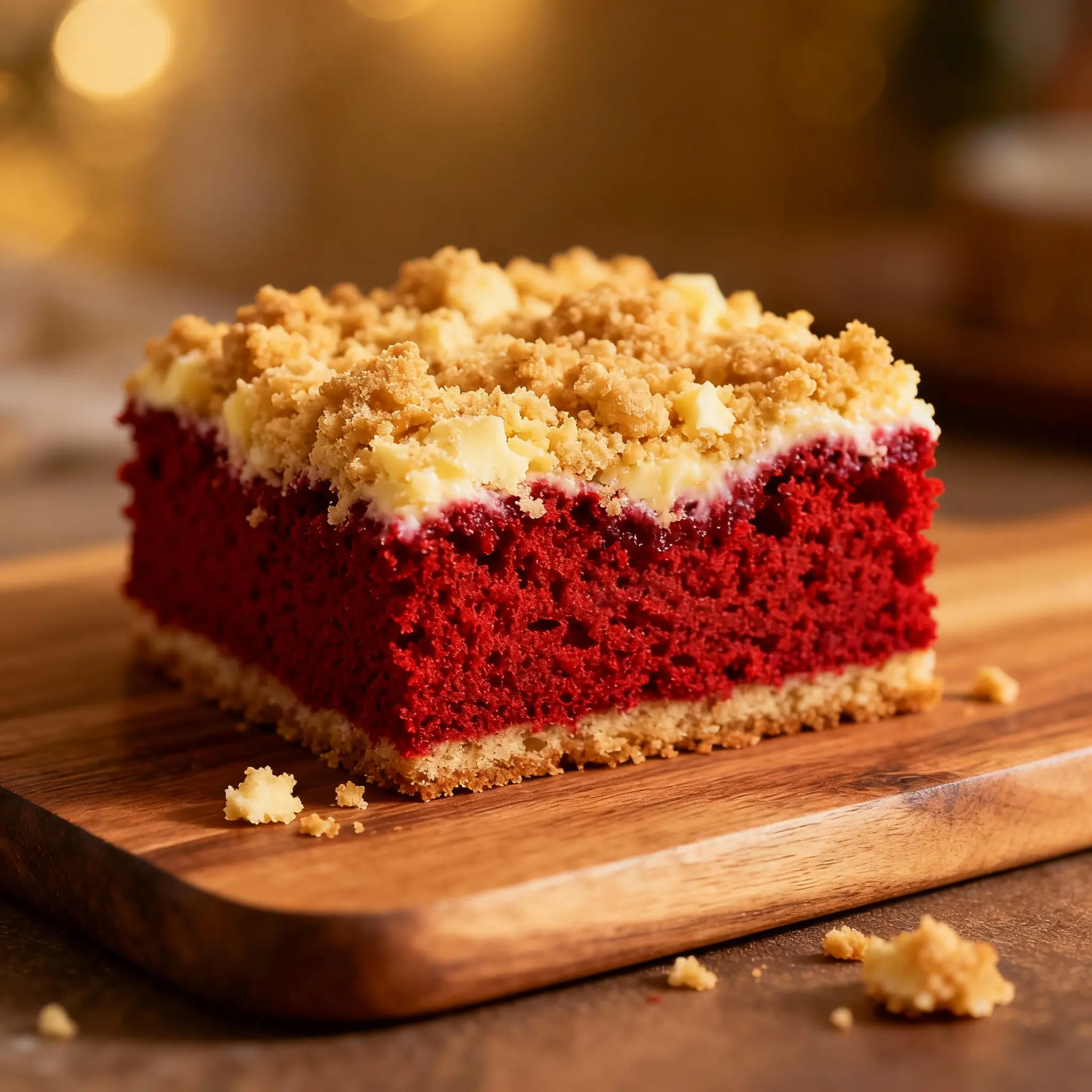 Red Velvet Crumb Cake