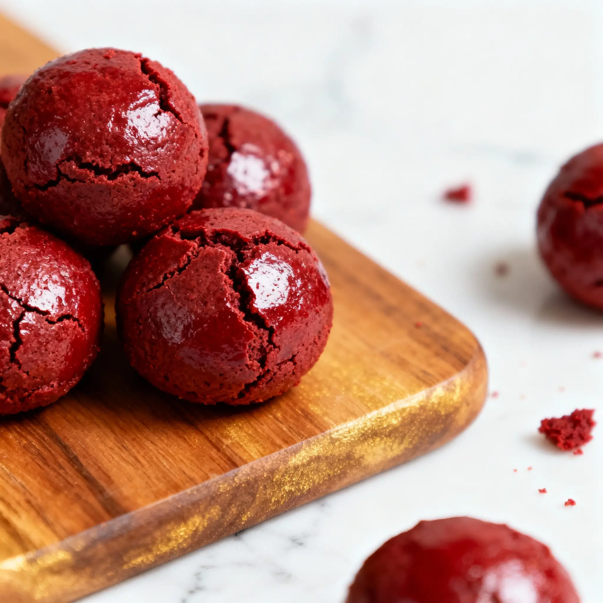 Red Velvet Donut Holes