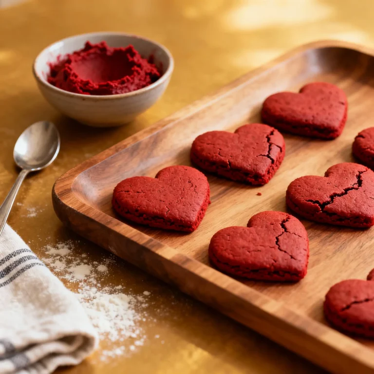 Red Velvet Heart Cookies