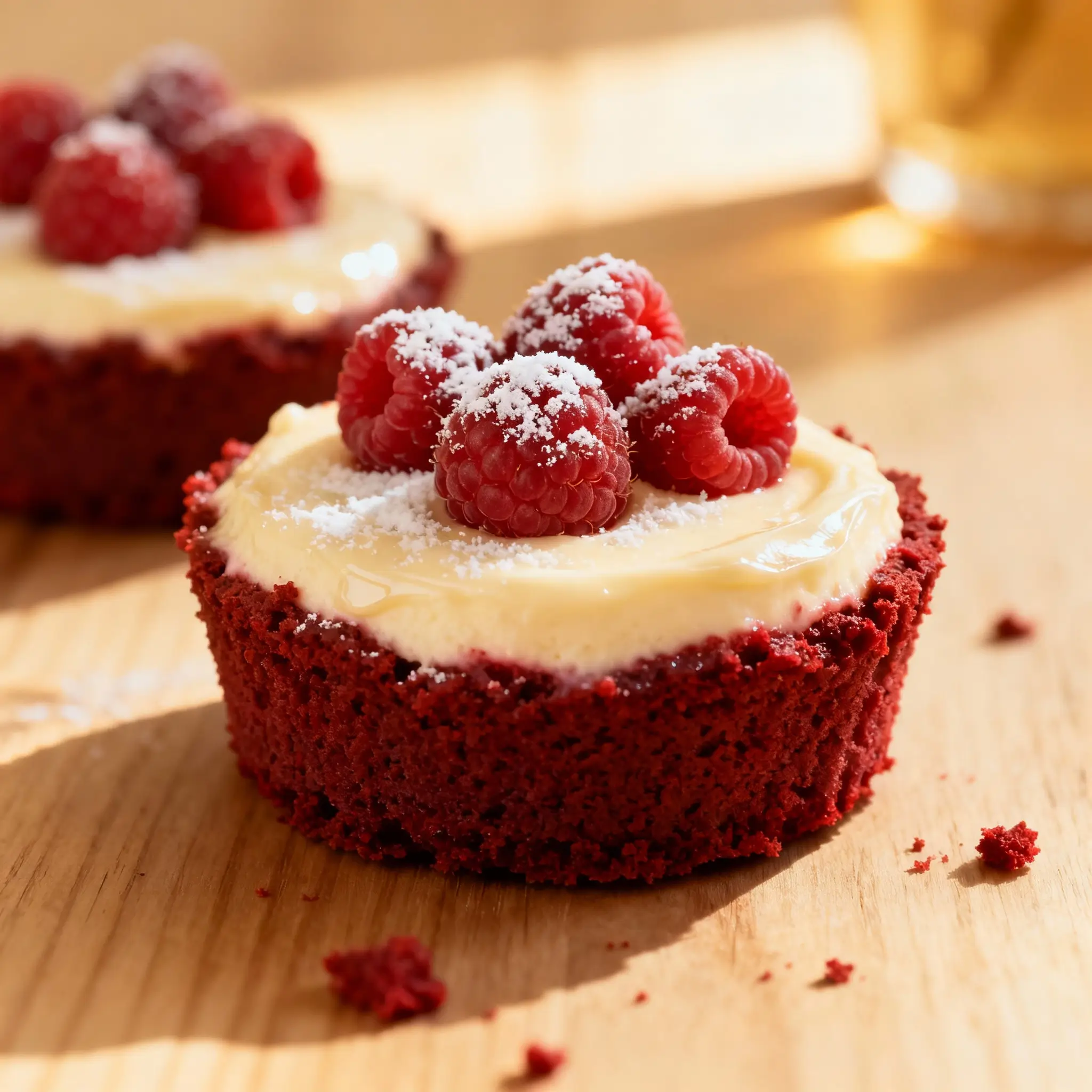 Red Velvet Mini Cheesecakes
