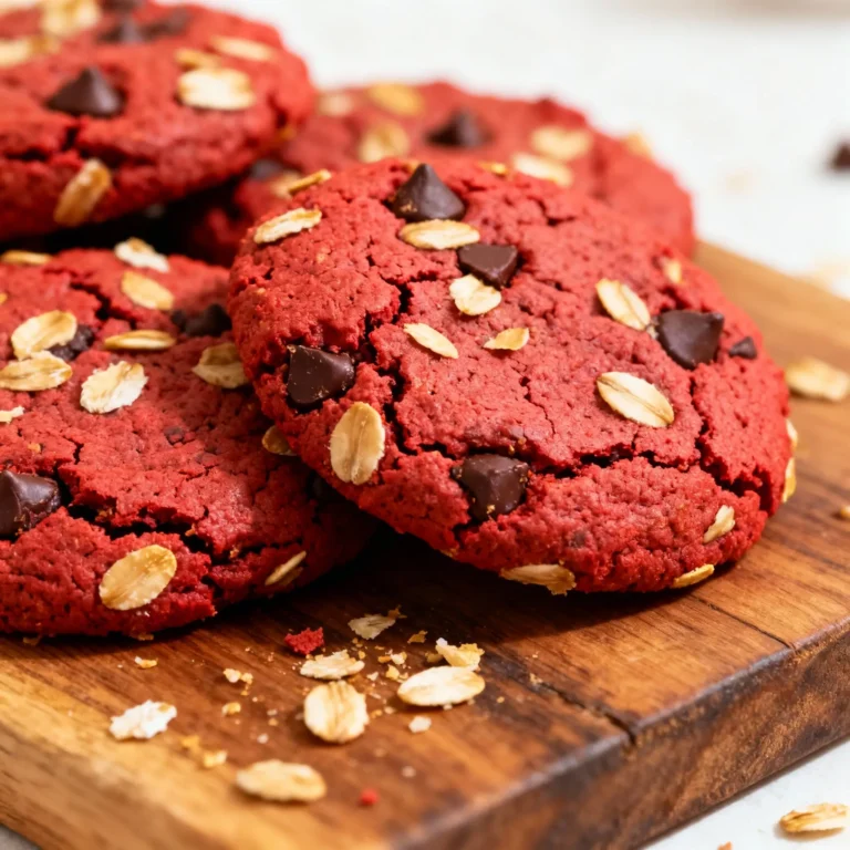 Red Velvet Oatmeal Cookies