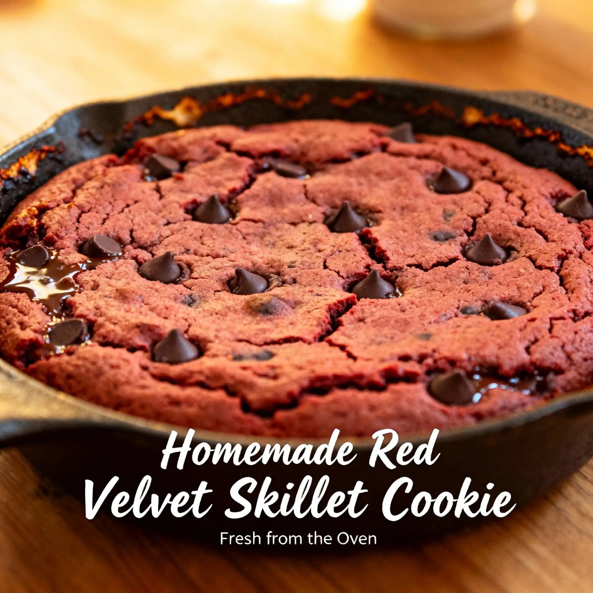 Red Velvet Skillet Cookie