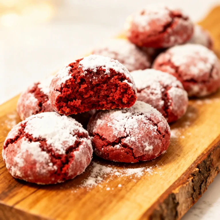 Red Velvet Snowball Cookies