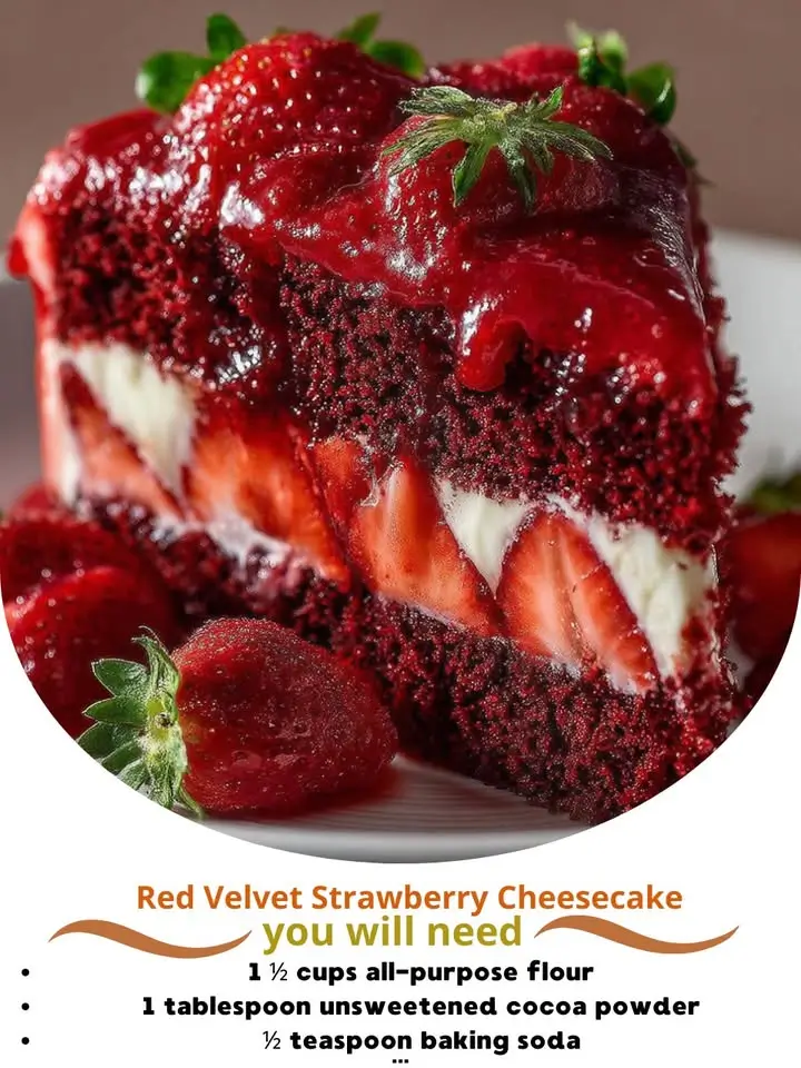 Red Velvet Strawberry Cheesecake: A Decadent Dessert Dream