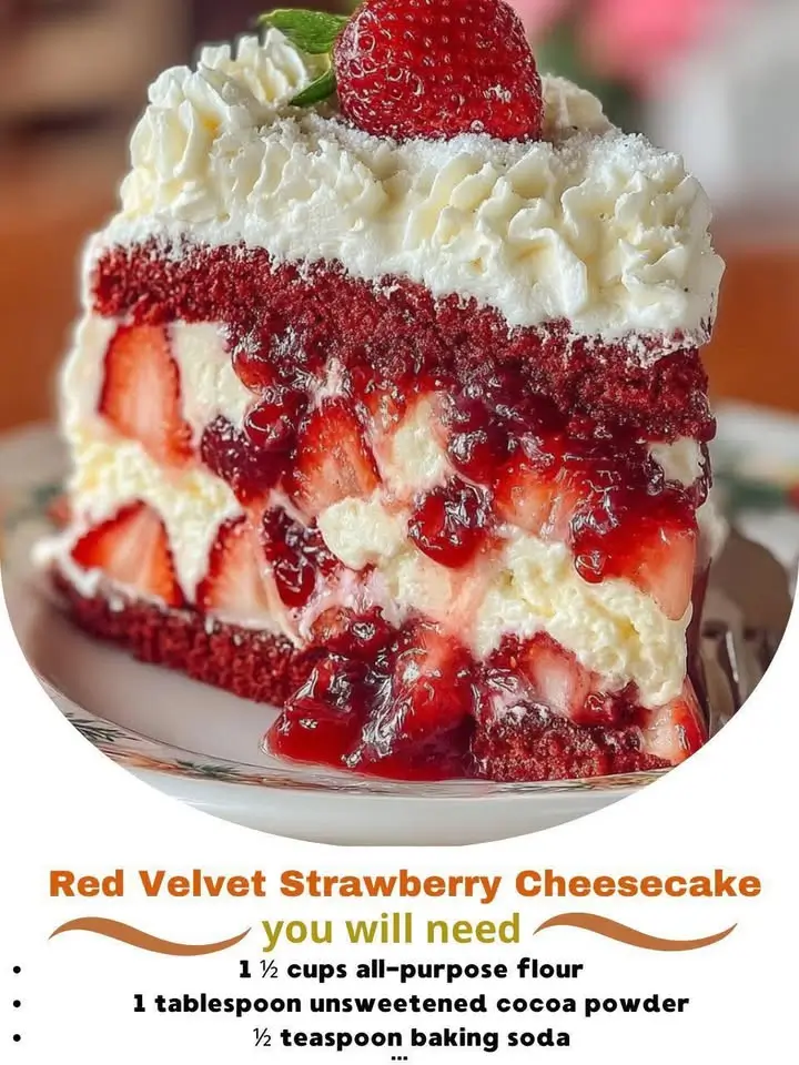 Red Velvet Strawberry Cheesecake: A Decadent Dessert Dream