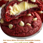 Red Velvet White Chocolate Cheesecake Cookies