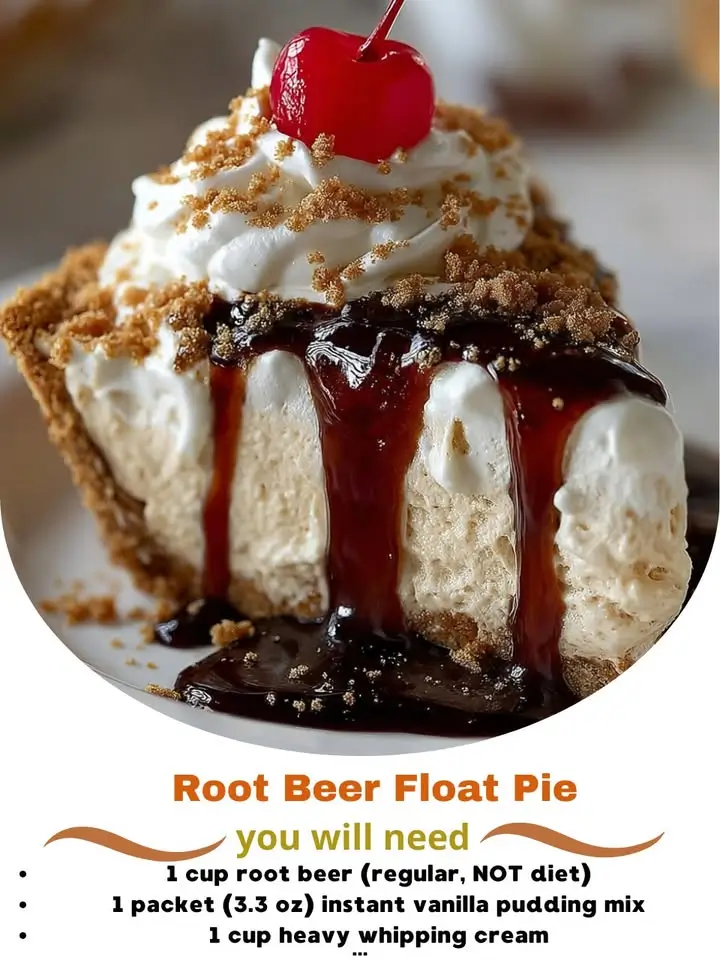 Root Beer Float Pie — A Retro, Creamy