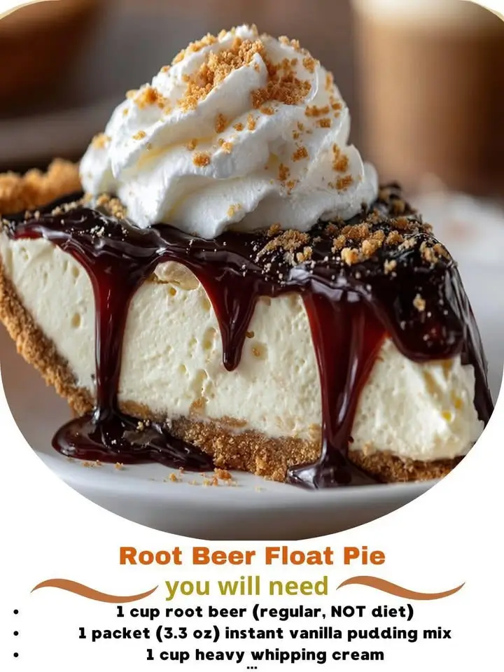 Root Beer Float Pie
