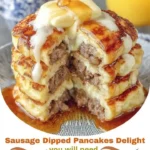 Sausage Dipped Pancakes Delight