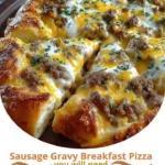 Sausage Gravy Breakfast Pizza