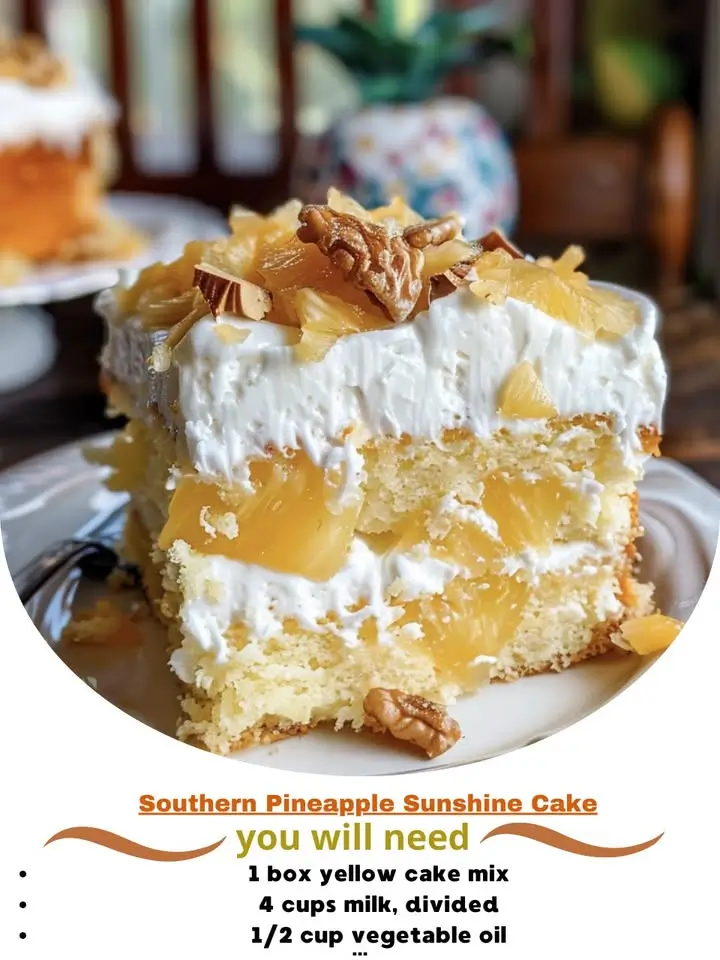 Southern Pineapple Sunshine Cake