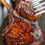 Sticky Honey Garlic Double Bone Beef Chops