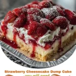 Strawberry Cheesecake Dump Cake