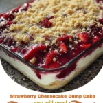 Strawberry Cheesecake Dump Cake