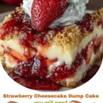 Strawberry Cheesecake Dump Cake