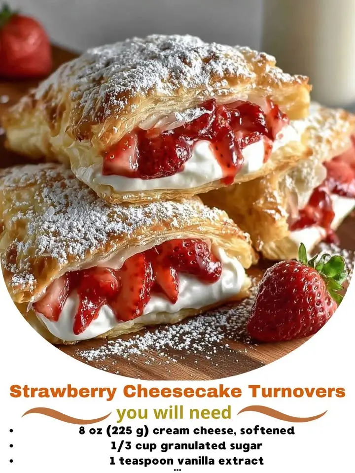 Strawberry Cheesecake Turnovers