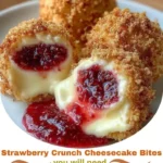 Strawberry Crunch Cheesecake Bites
