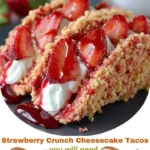 Strawberry Crunch Cheesecake Tacos