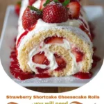 Strawberry Shortcake Cheesecake Rolls