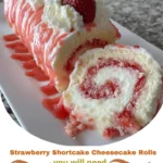 Strawberry Shortcake Cheesecake Rolls