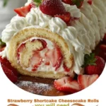 Strawberry Shortcake Cheesecake Rolls