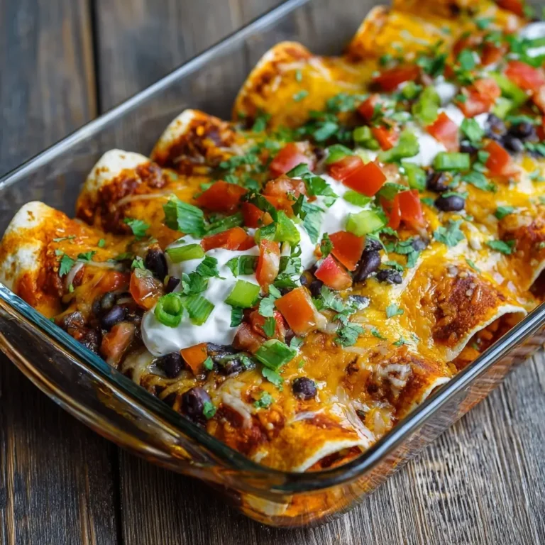 Sweet Potato Black Bean Enchiladas