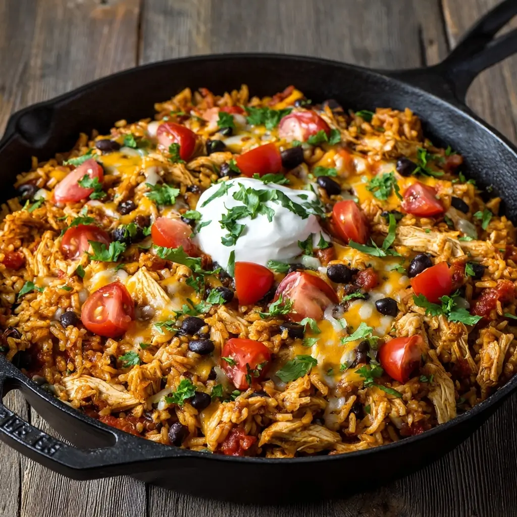 Taco Chicken Rice Skillet