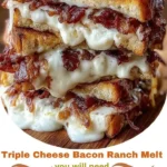 Triple Cheese Bacon Ranch Melt