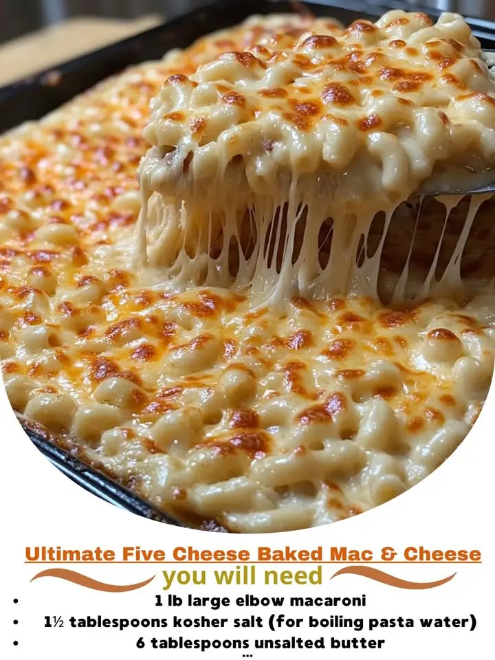 Ultimate Five Cheese Baked Mac & Cheese