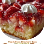 Upside Down Strawberry Cake