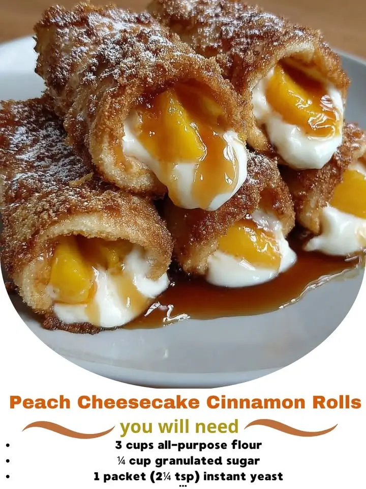 Why Peach Cheesecake Cinnamon Rolls Are So Unique
