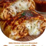 BBQ Chicken Cheese Stromboli