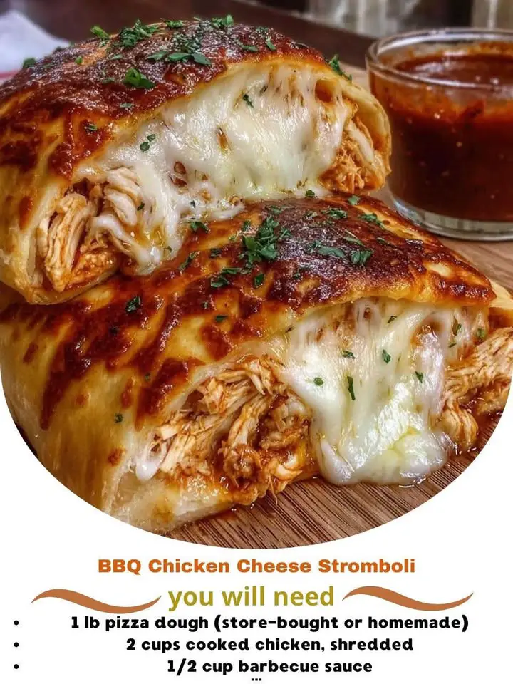 BBQ Chicken Cheese Stromboli